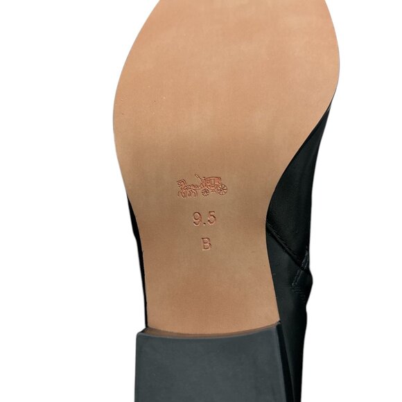 Coach Patricia Ankle Boots Booties Leather Croc Embossed Turnlock Zip Wmns 9.5 - Picture 6 of 10